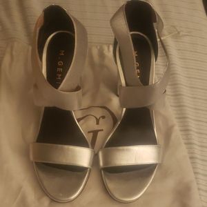 M.GEMI Silver Heels